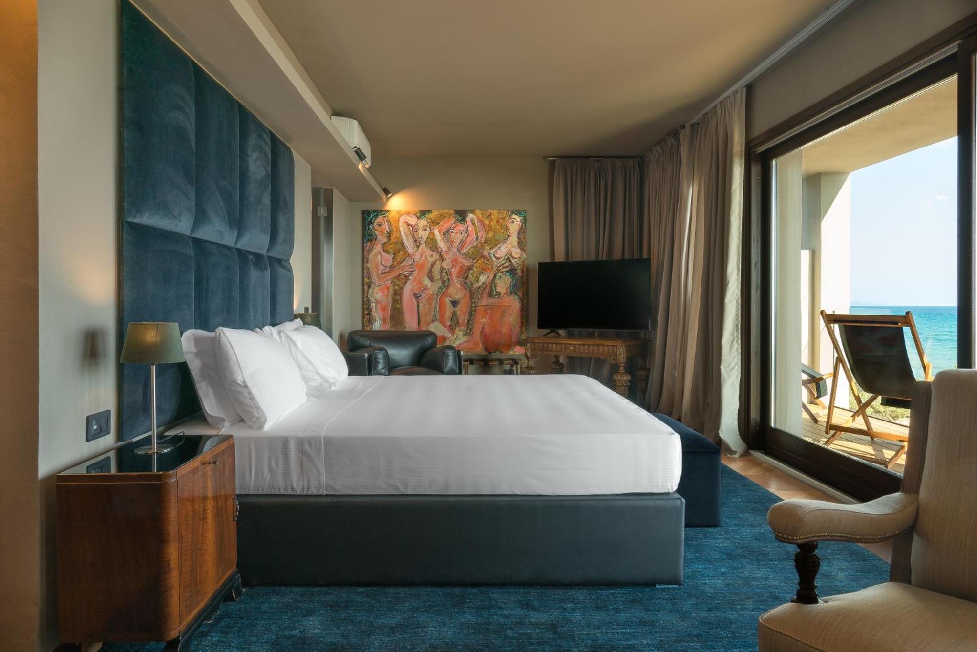 Suite mit Kingsize-Bett und Meerblick